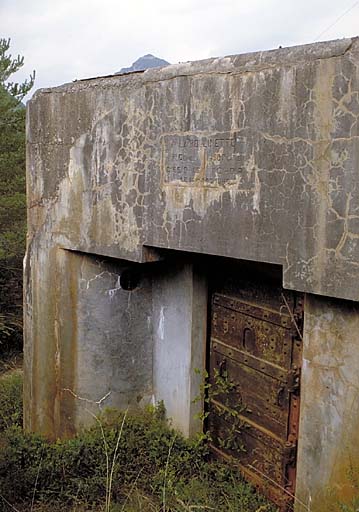 Casemate de la Bollinette (Marie). Façade de gorge.