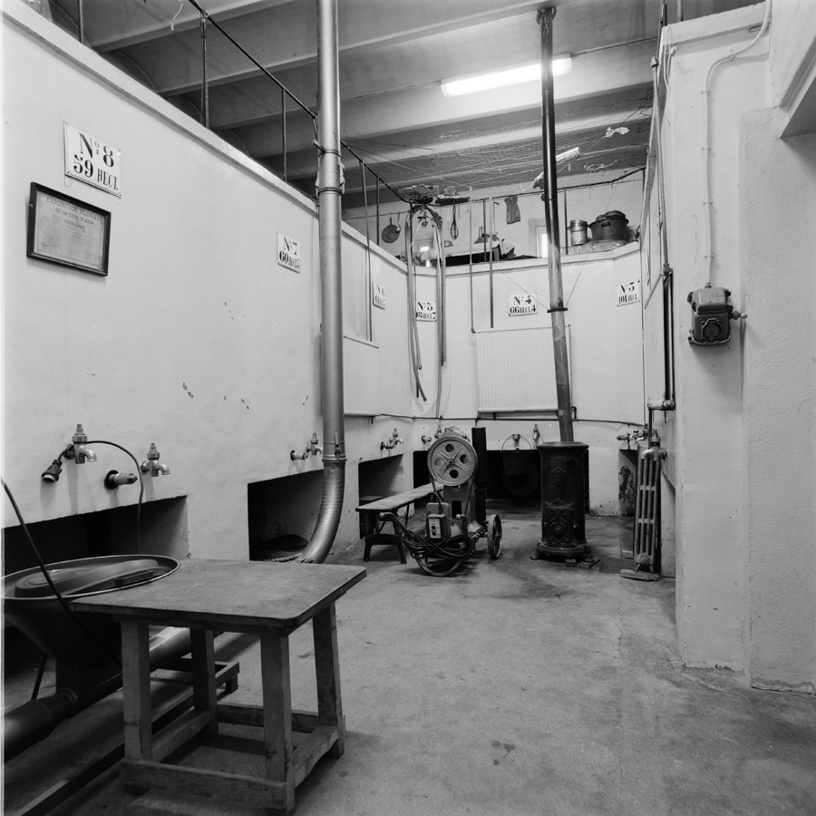 Local de stockage. Intérieur vu du nord.