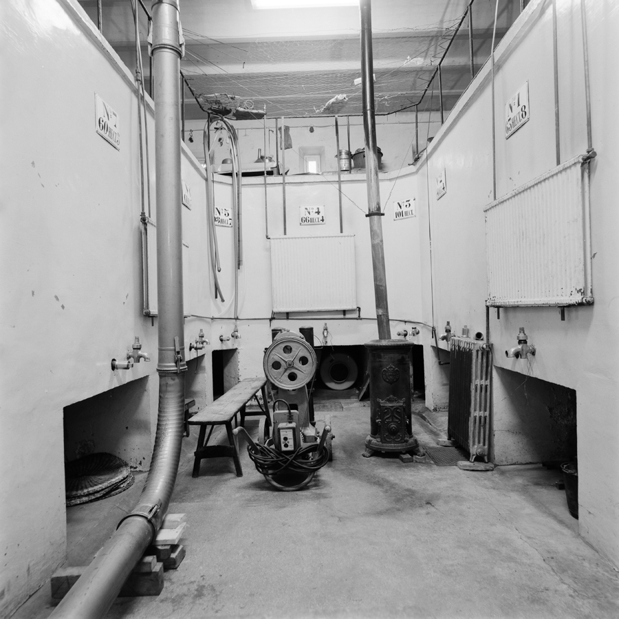 Local de stockage. Intérieur vu du nord.