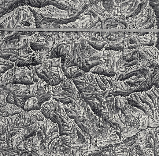 Carte géométrique du Haut Dauphiné : Arvieux.