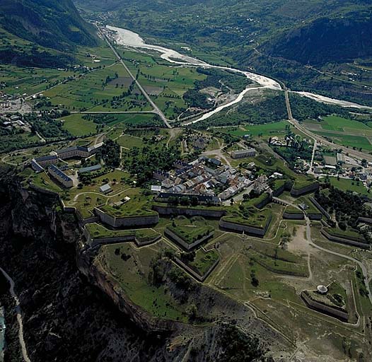 Vue aérienne du fort.