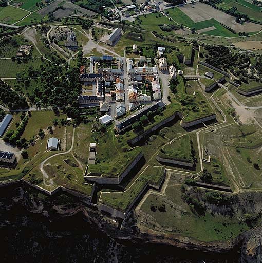 Vue aérienne du fort.