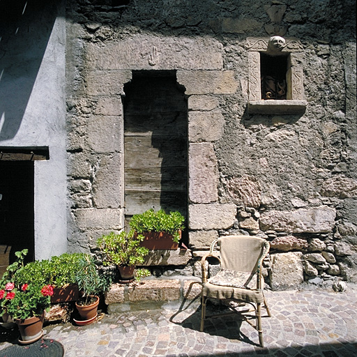 La façade ouest, détail.