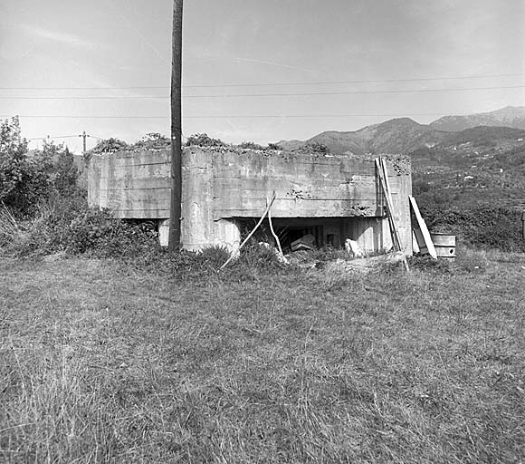 Sospel, casemate de Saint-Christophe Nord. Vue générale.