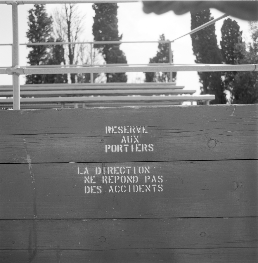 Barrières de la piste.