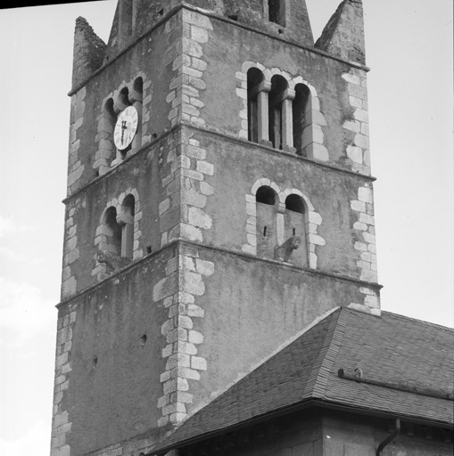 Le clocher, détail.