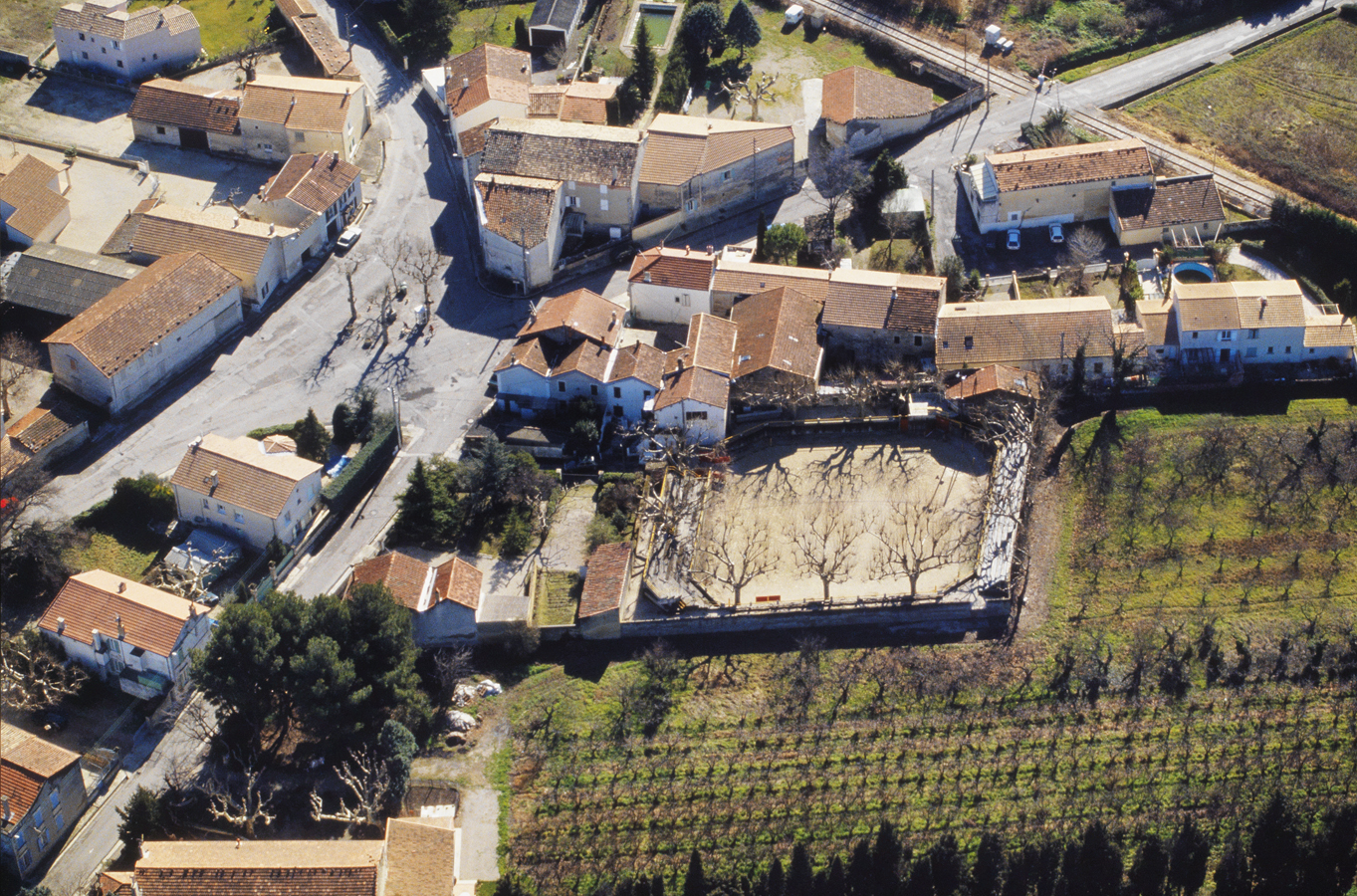 Vue aérienne.