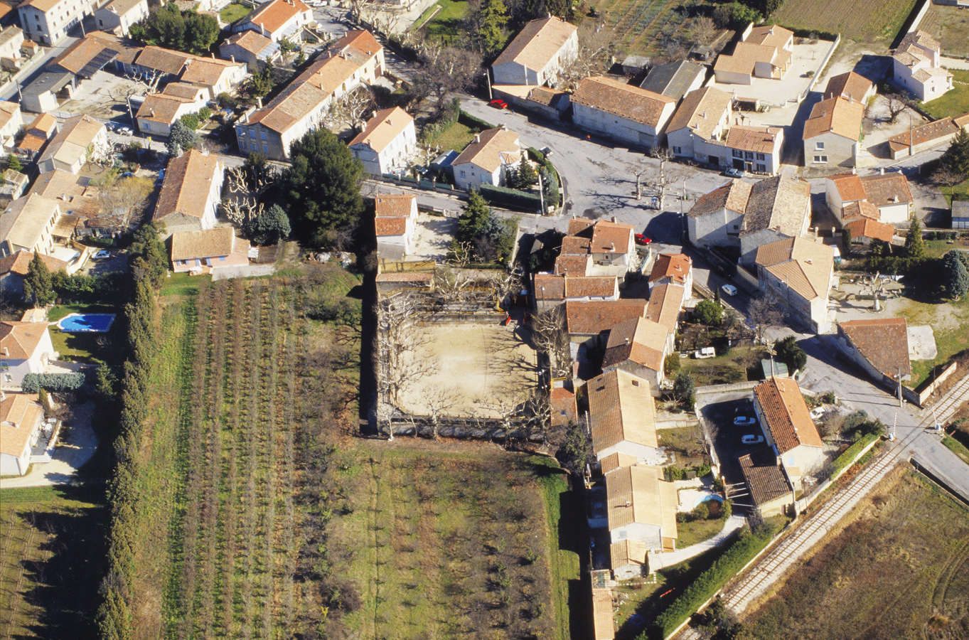 Vue aérienne.