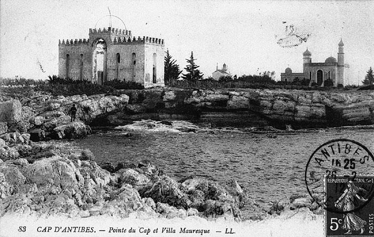 Cap d'Antibes.- Pointe du Cap et Villa Mauresque, avant 1912.