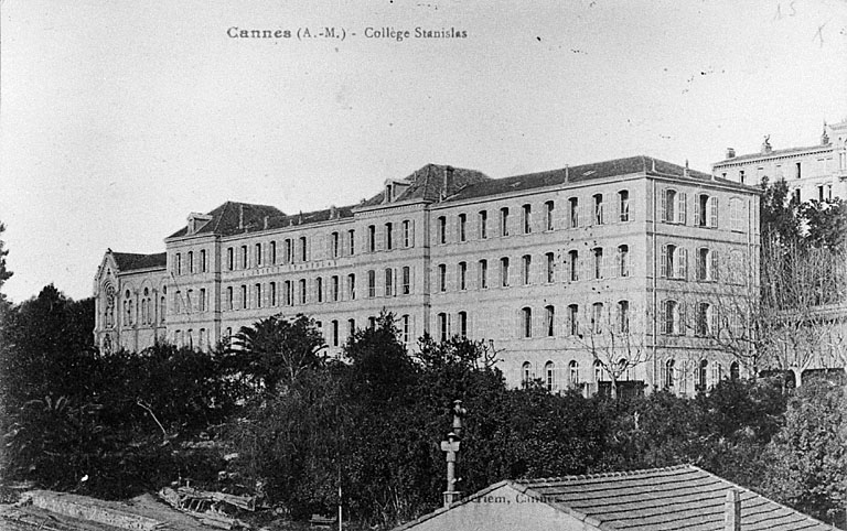 Cannes (A. M.) - Collège Stanislas, avant 1919. [Vue de volume prise du sud-est.]