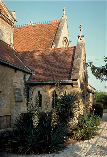 Vue de volume de l'élévation sud et du transept.