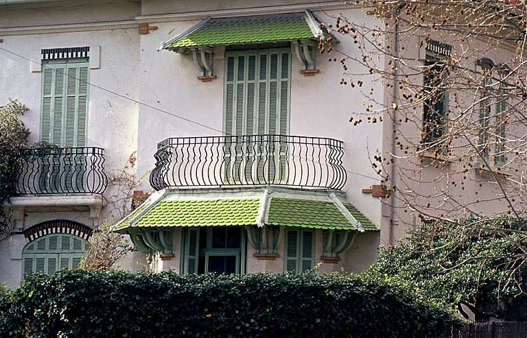 Section A5. Ilot 5. Parcelle 1523.12, avenue Ambroise Thomas. Façade sud-est sur jardin.