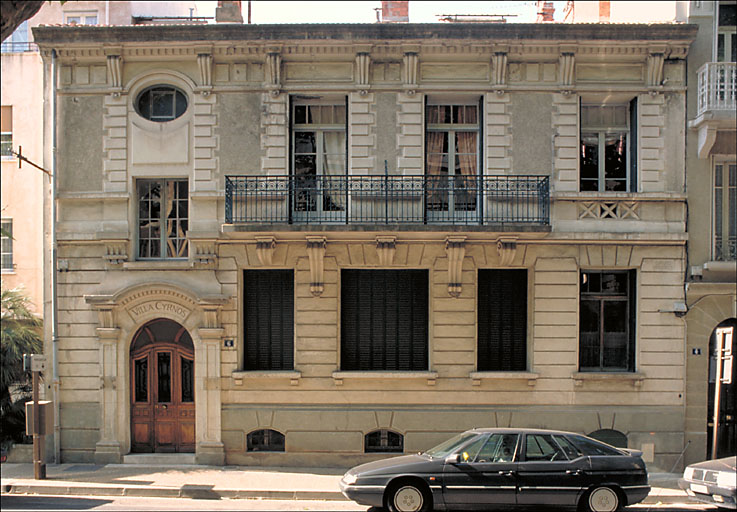 Section A6. Ilot 26. Parcelle 1705. 6, avenue Maréchal Lyautey. Façade nord-ouest.