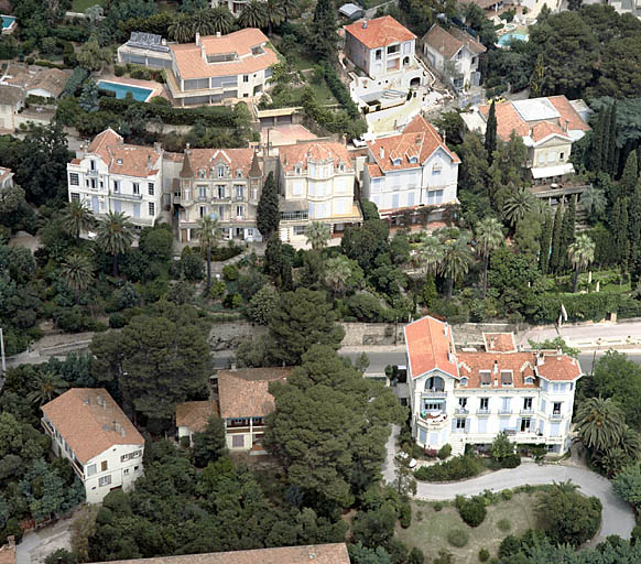 Vue aérienne du quartier Châteaubriand prise du sud.
