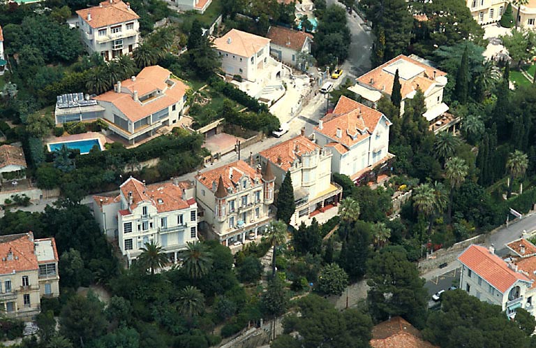 Vue aérienne du quartier Châteaubriand prise du sud.