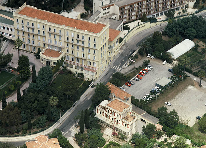 Vue aérienne du quartier Châteaubriand prise du sud.
