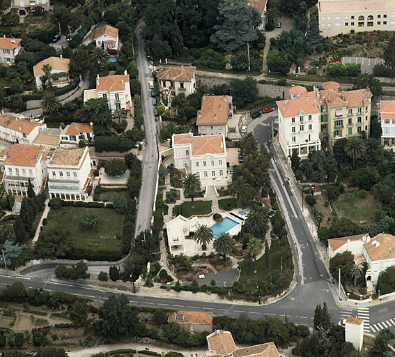 Vue aérienne du quartier Châteaubriand prise du sud.