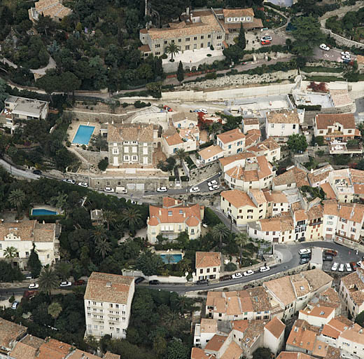 Vue aérienne de l'ouest de la ville.