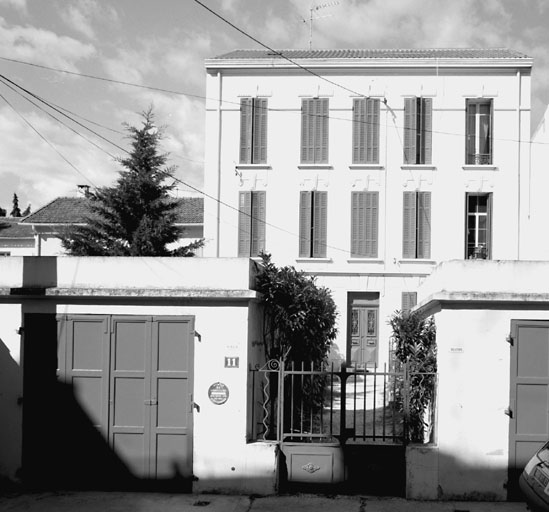Section A5. Ilot 13. Parcelle 1401. 11, avenue Nocart. Façade sur sur jardin.