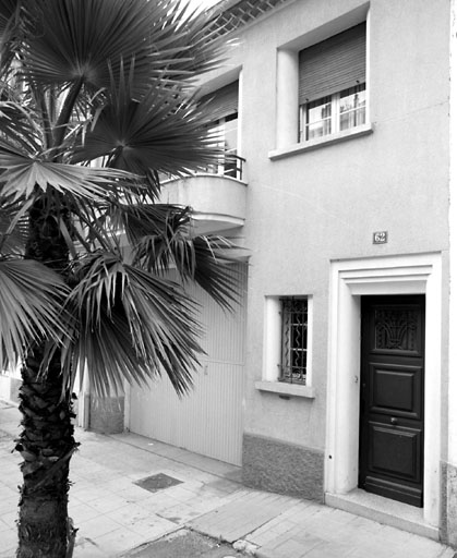 Section A6. Ilot 22. Parcelle 1841. 62, avenue Gambetta. Façade orientale.