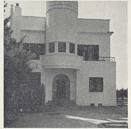 Villa la Passerelle. Façade antérieure nord.