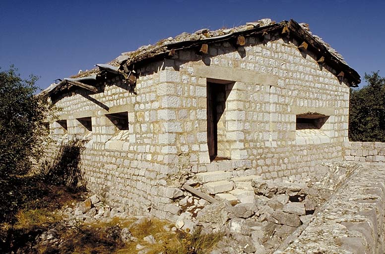 Vue extérieure du blockhaus.