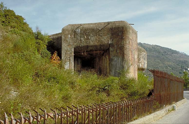 Bloc 4. Flanc droit. Créneau du JM 5 battant le vallon du Merlanson.