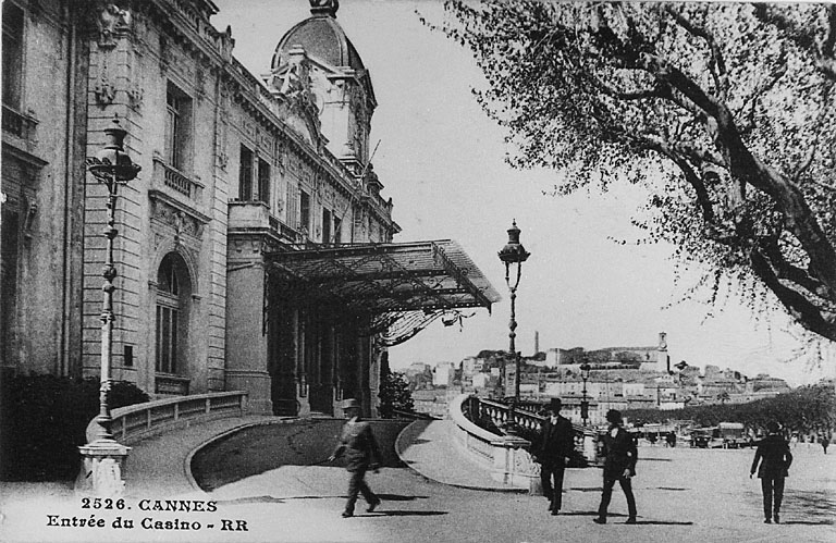 Cannes - Le Casino. Façade nord. Avant 1927.