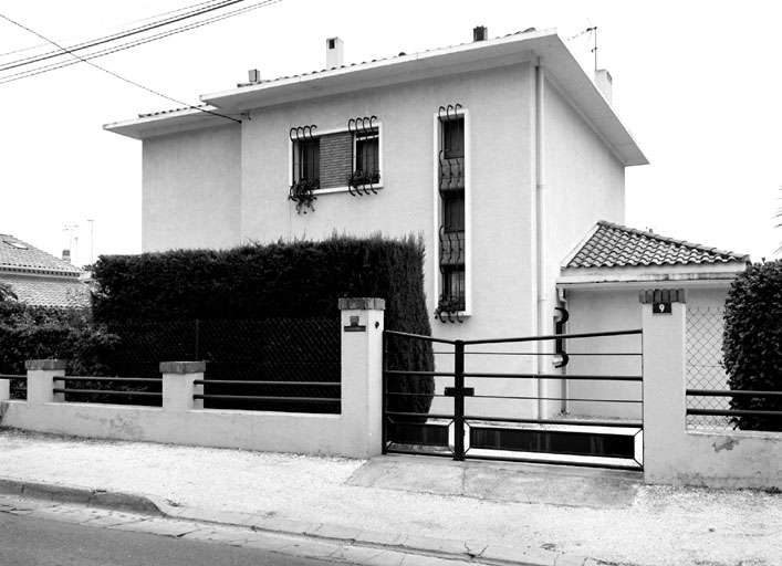 Section A6. Ilot 3. Parcelle 2437. 9, avenue des Nations-Unies. Façade nord-ouest.