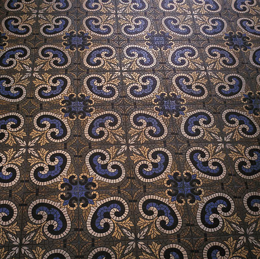 Carrelage de sol, détail.