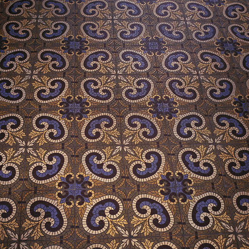 Carrelage de sol, détail.