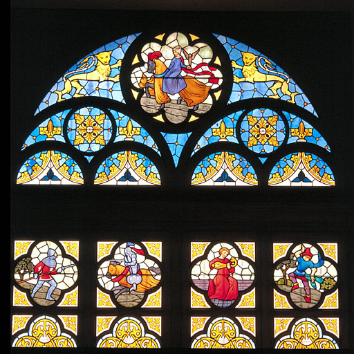 Détail. Parties hautes historiées, par Louis Balmet..