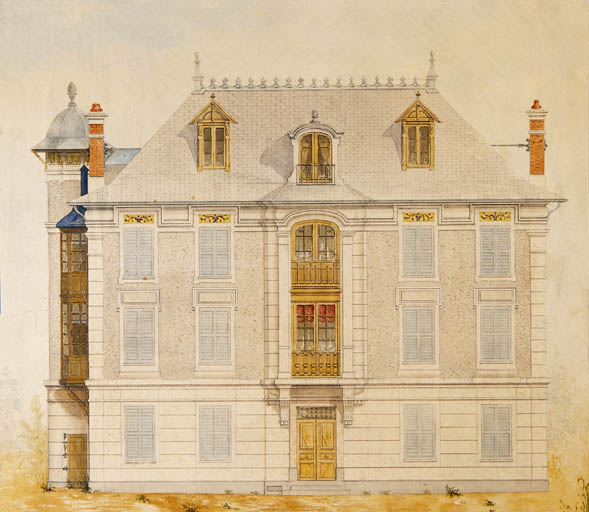 Projet de mise au goût du jour. Elévation. Vers 1920.