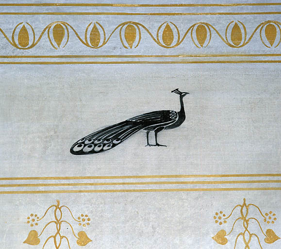 Détail : un paon