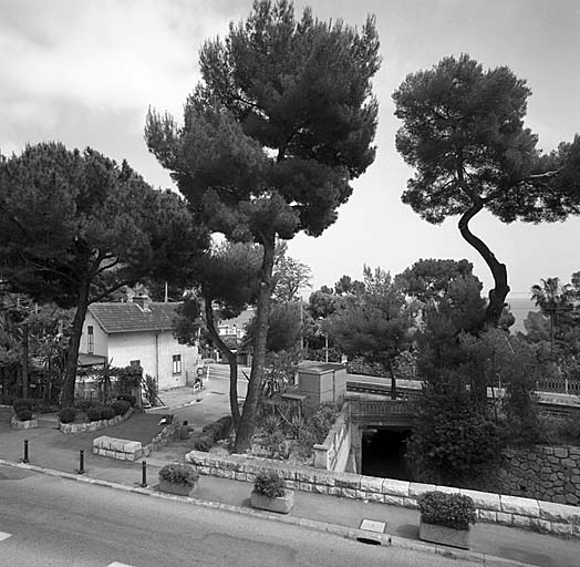 Vue d'ensemble de l'entrée par le tunnel, depuis le nord.