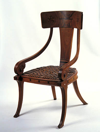 Ensemble de 2 fauteuils, 2 tabourets de pied No 1