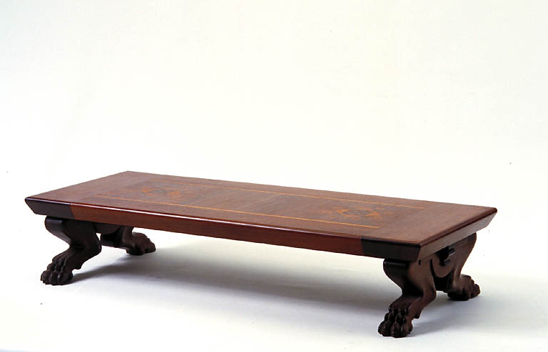 Vue du tabouret de pied.