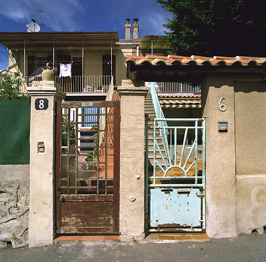 Série de trois maisons, du sous-lotissement Verne