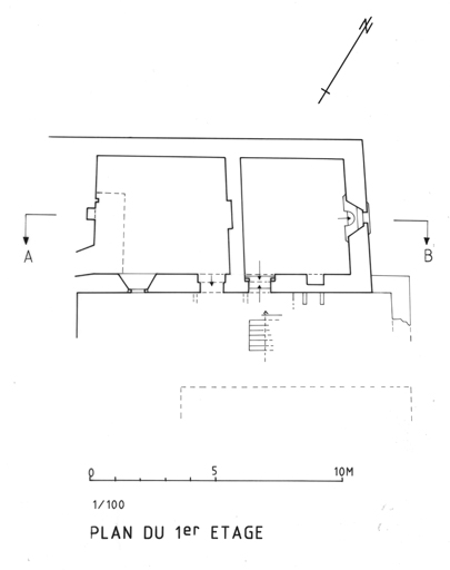 Plan du 1er étage.