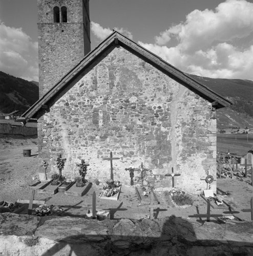 Le mur pignon ouest : vue générale.