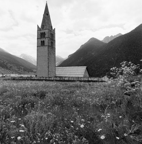 Vue générale du site depuis le nord-ouest.