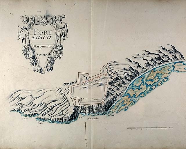 Fort Saincte Marguerite. Plan. Vers 1635.