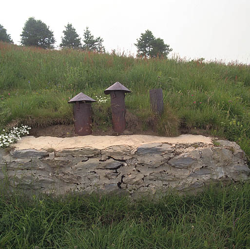 Casernes de Marta : détail des cheminées de l'ancienne forge.