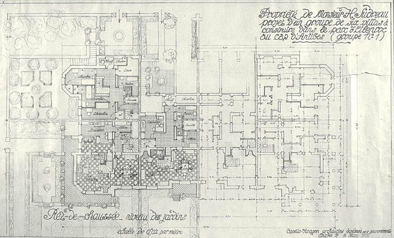 Villa à construire. Groupe n° 1. Plan de l'étage de soubassement.