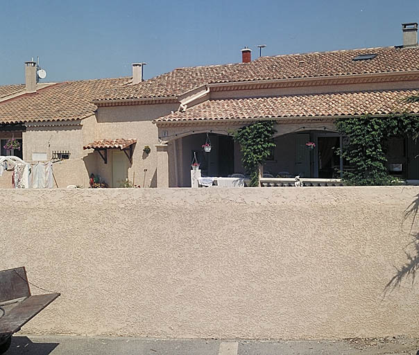Vue de la façade arrière (façade sud).