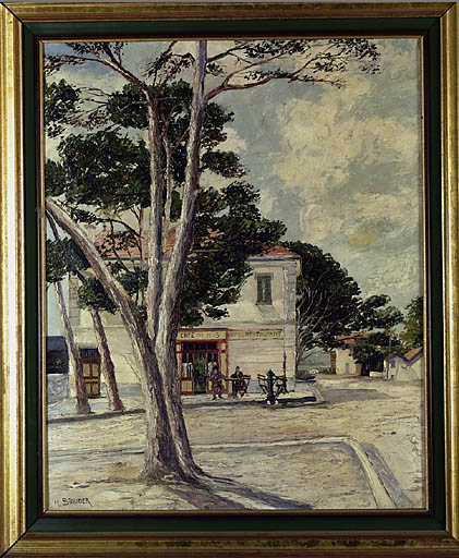 Vue du café des Pins en 1927.