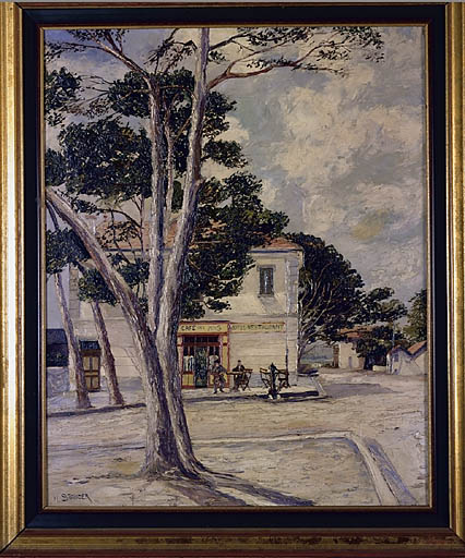Vue du café des Pins en 1927.