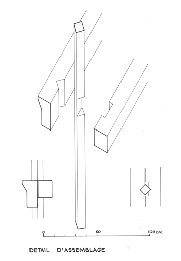 Détail de construction de la claire-voie.