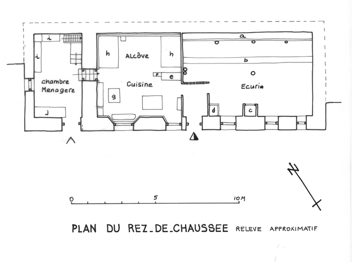 Plan du rez-de-chaussée.