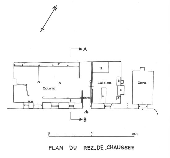 Deuxième ferme au Vallon de la Buffe. Plan.
